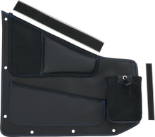 SHOW CHROME Kaliber Organizer - Driver - Black w/ Blue Stitching H44-7DBLU
