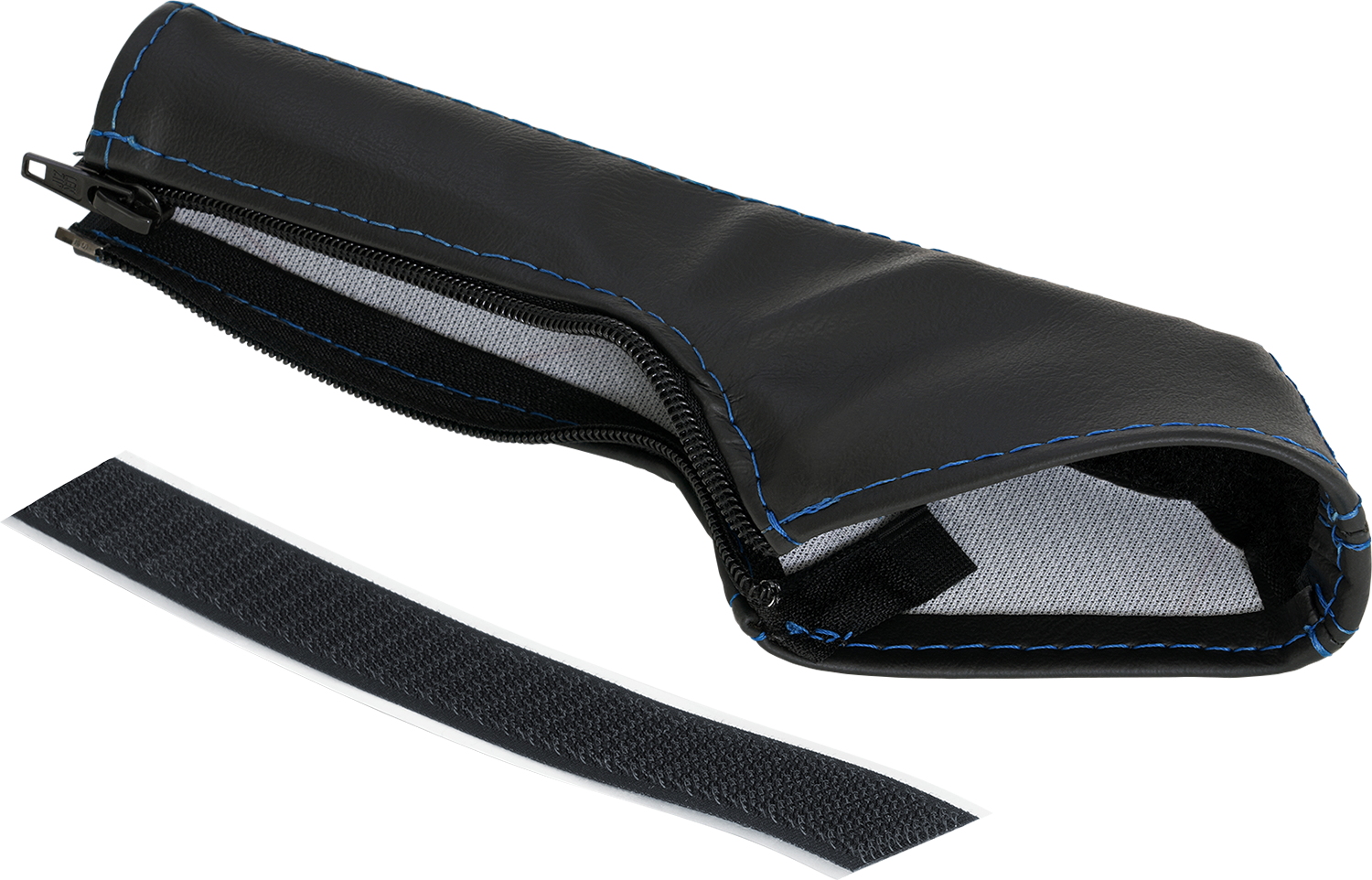 SHOW CHROME Kaliber E-Brake Handle Cover - Slingshot - Blue Stitch H44-6BLUE