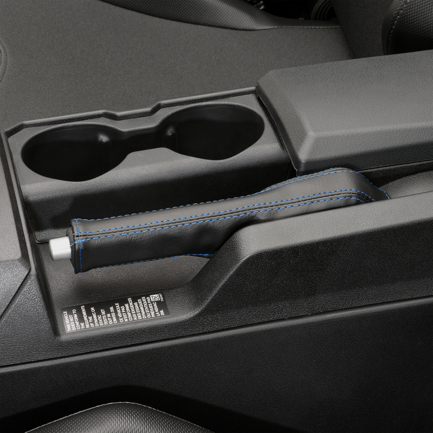 SHOW CHROME Kaliber E-Brake Handle Cover - Slingshot - Blue Stitch H44-6BLUE