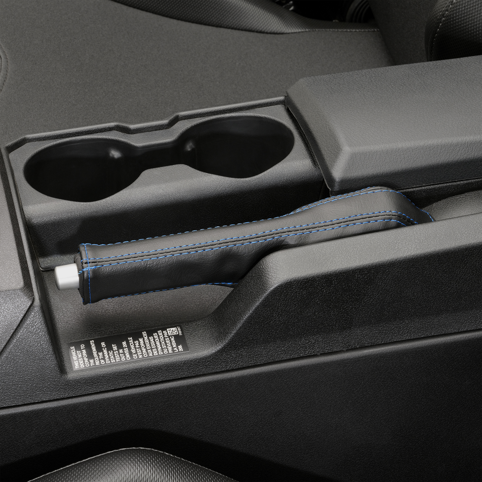 SHOW CHROME Kaliber E-Brake Handle Cover - Slingshot - Blue Stitch H44-6BLUE
