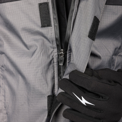 THRASHIN SUPPLY CO. Mission WP Rain Jacket - Black/Gray - Large TMJ-11-10