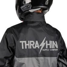 THRASHIN SUPPLY CO. Mission WP Rain Jacket - Black/Gray - XL TMJ-11-11