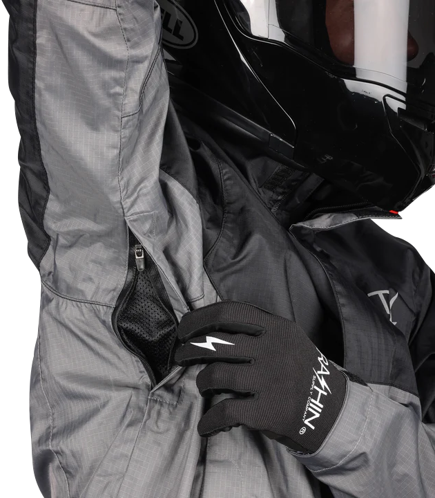 THRASHIN SUPPLY CO. Mission WP Rain Jacket - Black/Gray - XL TMJ-11-11
