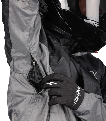 THRASHIN SUPPLY CO. Mission WP Rain Jacket - Black/Gray - XL TMJ-11-11