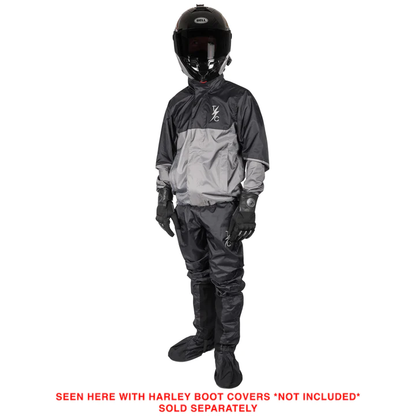 THRASHIN SUPPLY CO. Mission WP Rain Jacket - Black/Gray - Medium TMJ-11-09