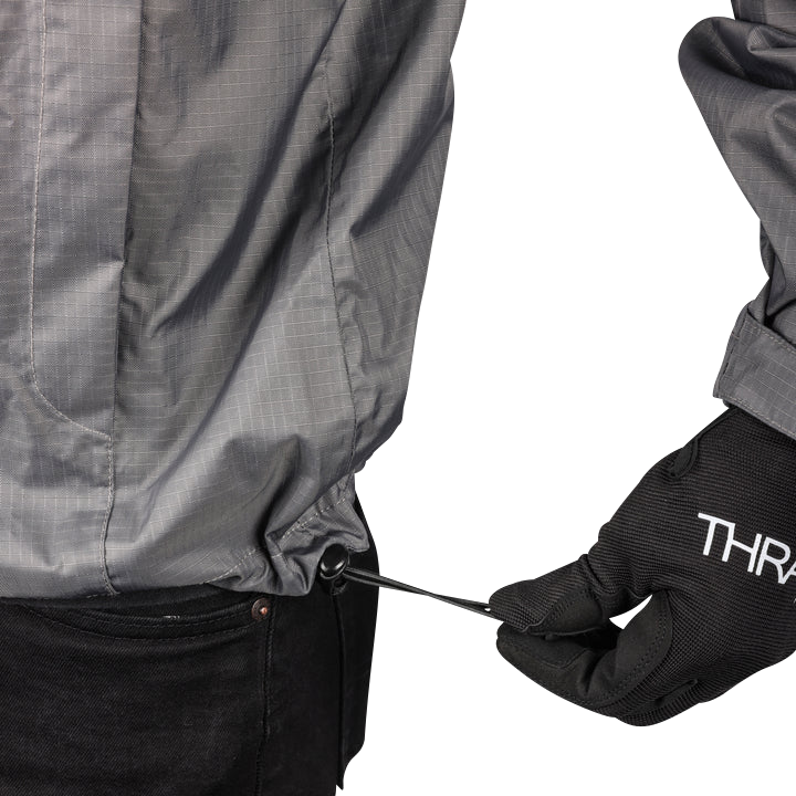 THRASHIN SUPPLY CO. Mission WP Rain Jacket - Black/Gray - 2XL TMJ-11-12