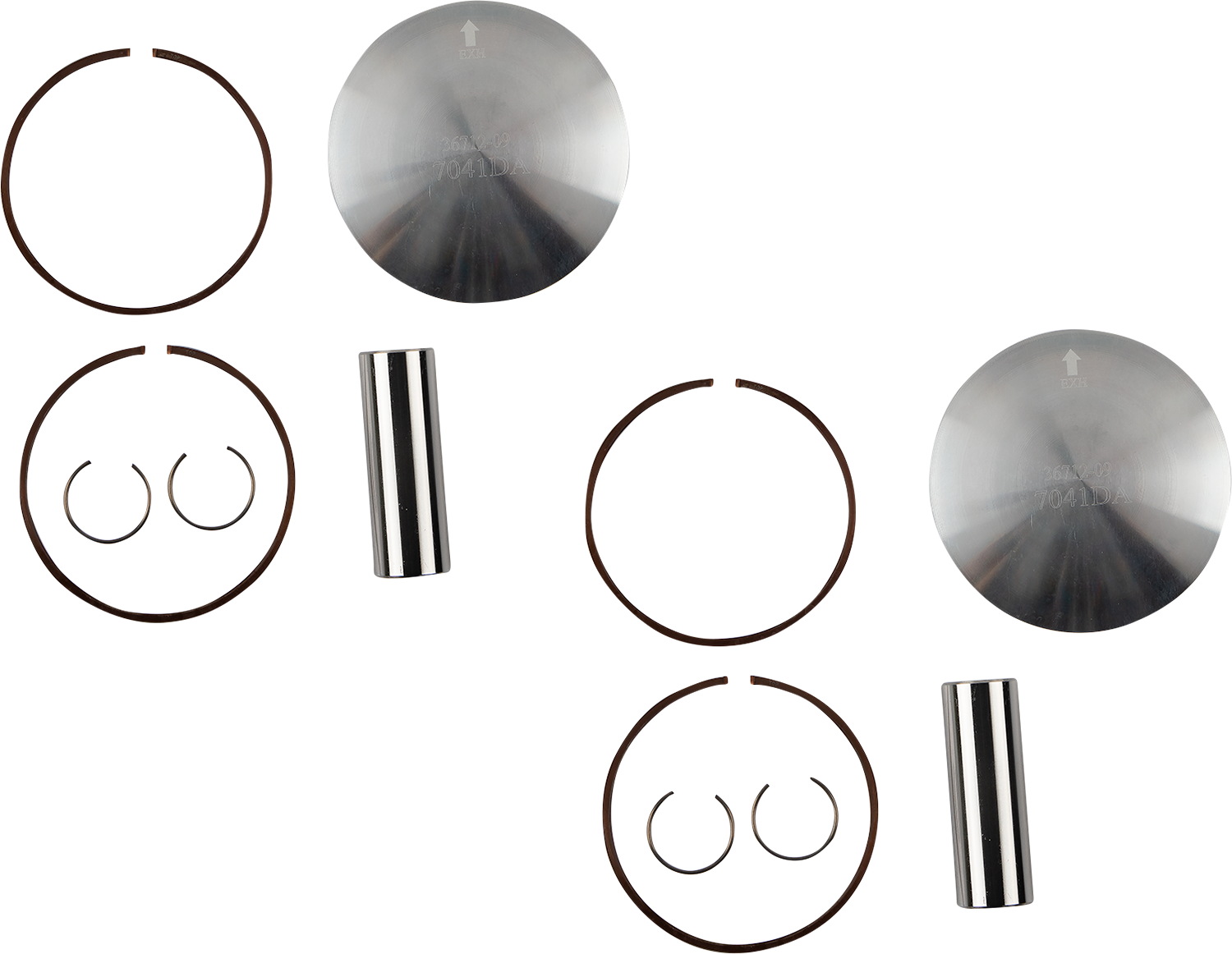 WOSSNER Piston Kit - 77.37 mm - Polaris K7041DA-2