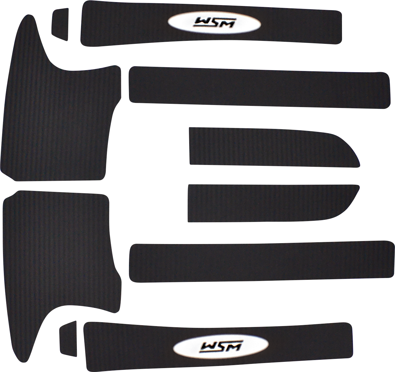 WSM Traction Mat - Self-Adhesive - Kawasaki JT 012-109BLK