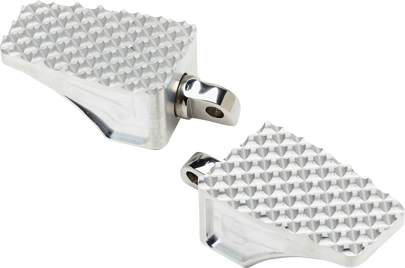 LA CHOPPERS County Line Billet Foot Pegs - Male Mount - Raw LA-P100-00