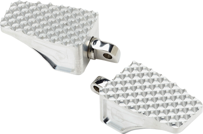 LA CHOPPERS County Line Billet Foot Pegs - Male Mount - Raw LA-P100-00