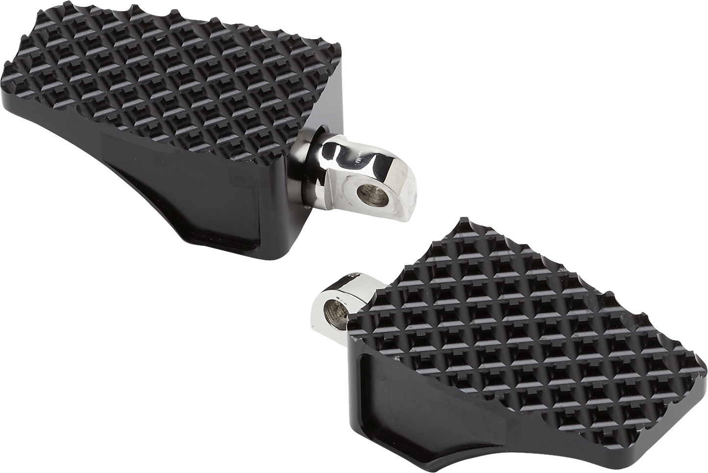 LA CHOPPERS County Line Billet Foot Pegs - Male Mount - Black LA-P100-00B