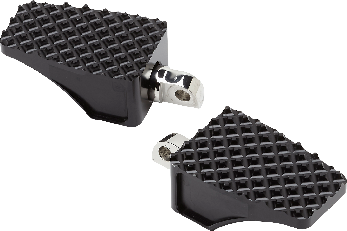LA CHOPPERS County Line Billet Foot Pegs - Male Mount - Black LA-P100-00B