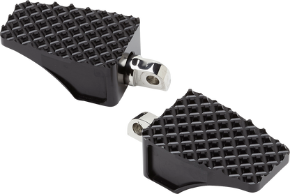 LA CHOPPERS County Line Billet Foot Pegs - Male Mount - Black LA-P100-00B