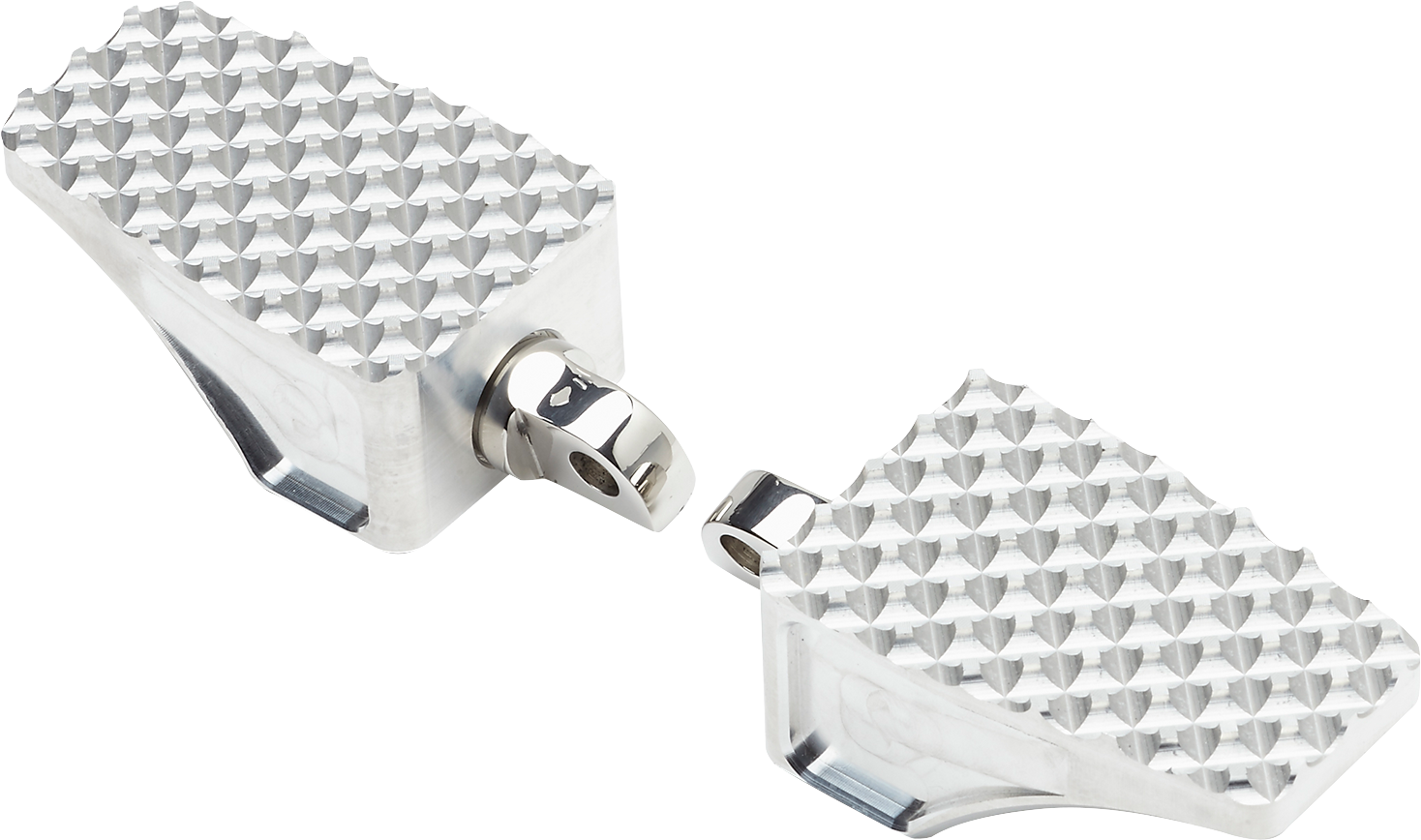 LA CHOPPERS County Line Billet Foot Pegs - Male Mount - Raw LA-P100-00