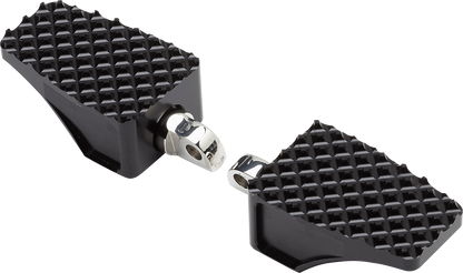 LA CHOPPERS County Line Billet Foot Pegs - Male Mount - Black LA-P100-00B