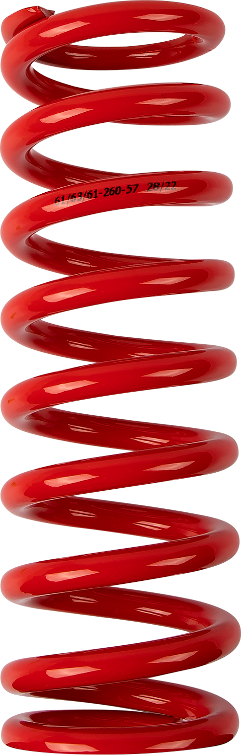 MOOSE OFFROAD Shock Spring - 61 mm OD - 57 n/mm - Red 1312-0973