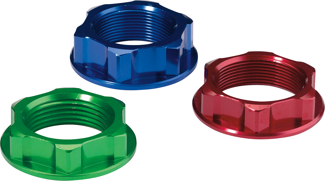 MOOSE OFFROAD Steering Stem Nut - Green C23-2241GN