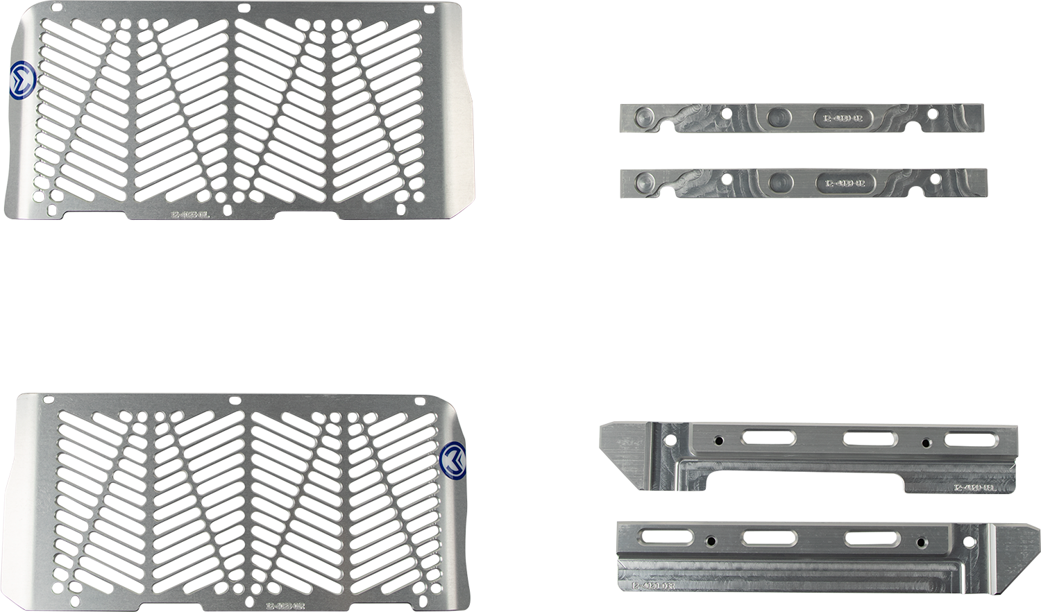 MOOSE OFFROAD Billet Radiator Guards - Silver - Beta 12-4024