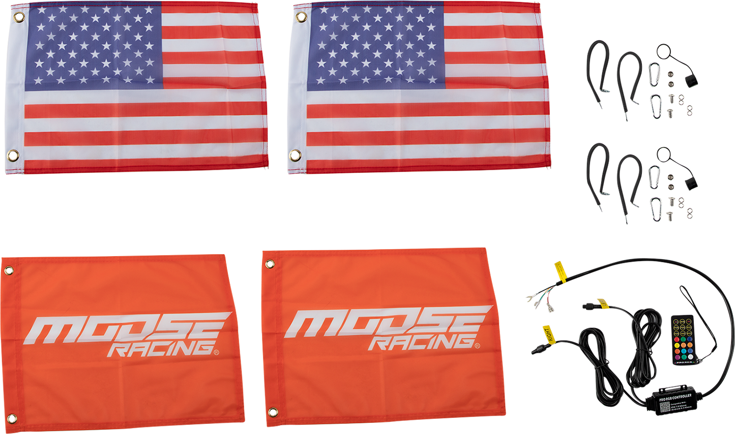 MOOSE OFFROAD Whip Lights - 24" PQRCHSBTR122-PU