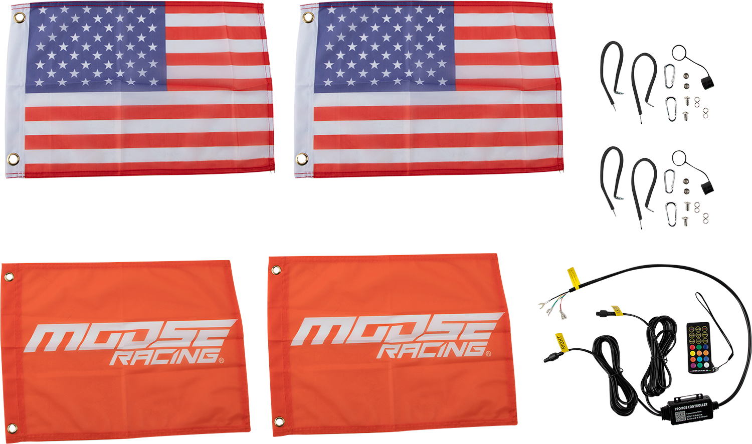 MOOSE OFFROAD Whip Lights - 24" PQRCHSBTR122-PU