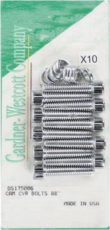 GARDNER-WESTCOTT Bolt Kit - Cam Cover - Socket-Head - Chrome - Twin Cam P-10-18-06
