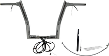 FAT BAGGERS INC. EZ Install Wired 1-1/2" Pointed Top Handlebar Kit - 14" - Chrome 812914