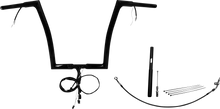 FAT BAGGERS INC. EZ Install Wired 1-1/4" Flat Top Handlebar Kit - 14" - Black 712914-B