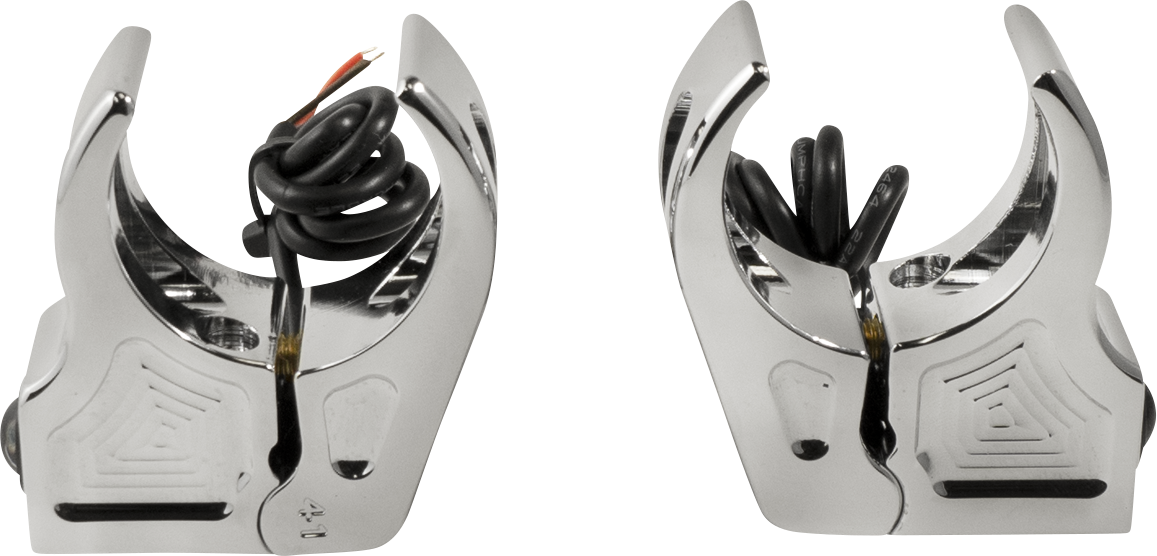 JOKER MACHINE Turn Signal - 39 mm - Amber - Chrome 05-220-3