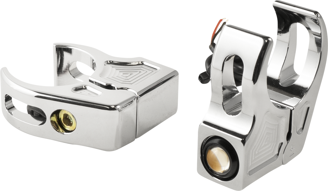 JOKER MACHINE Turn Signal - 39 mm - Amber - Chrome 05-220-3