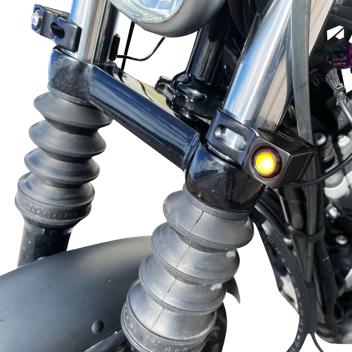 JOKER MACHINE Turn Signal - 39 mm - Amber - Black 05-220-1