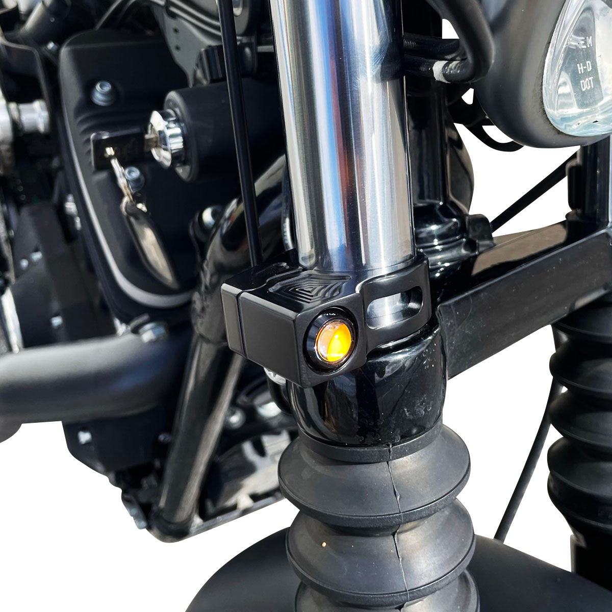 JOKER MACHINE Turn Signal - 39 mm - Amber - Black 05-220-1