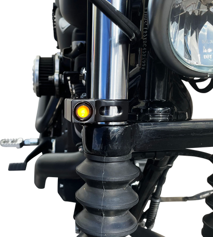 JOKER MACHINE Turn Signal - 39 mm - Amber - Black 05-220-1