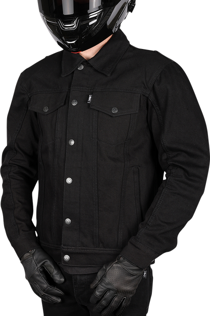 THRASHIN SUPPLY CO. Highway v2 Denim Riding Jacket - Black - 2XL TMJ-10-12