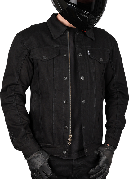 THRASHIN SUPPLY CO. Highway v2 Denim Riding Jacket - Black - 2XL TMJ-10-12