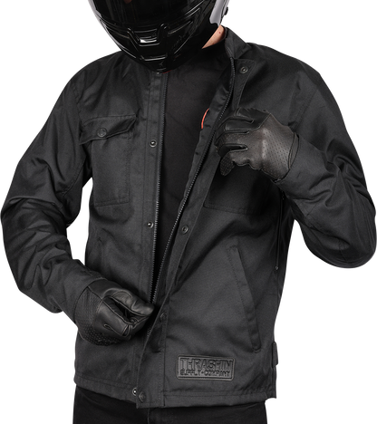 THRASHIN SUPPLY CO. Atlas v2 Riding Jacket - Black - Large TMJ-09-10