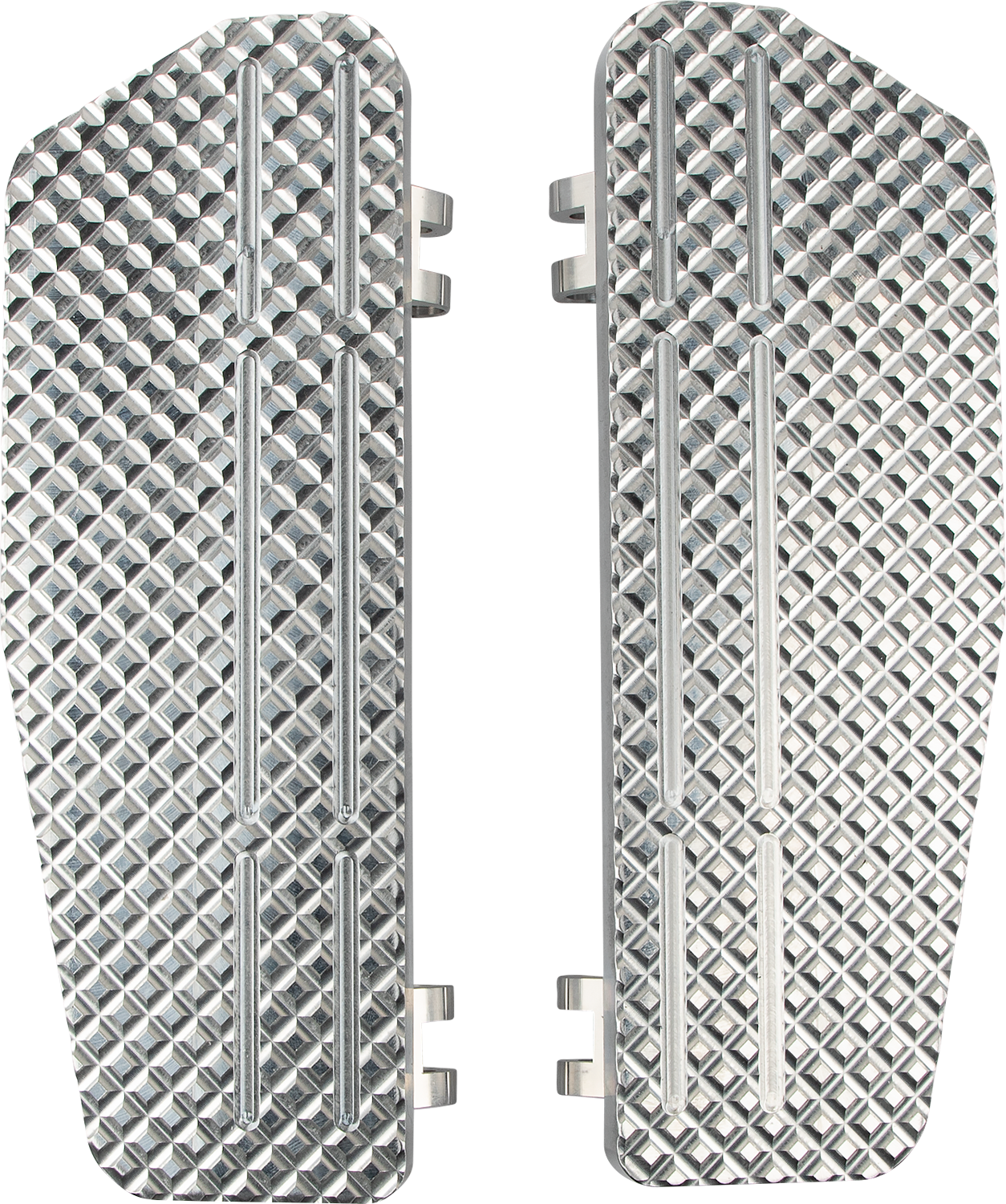 LA CHOPPERS County Line Billet Floorboards - Raw - FL LA-P101-00