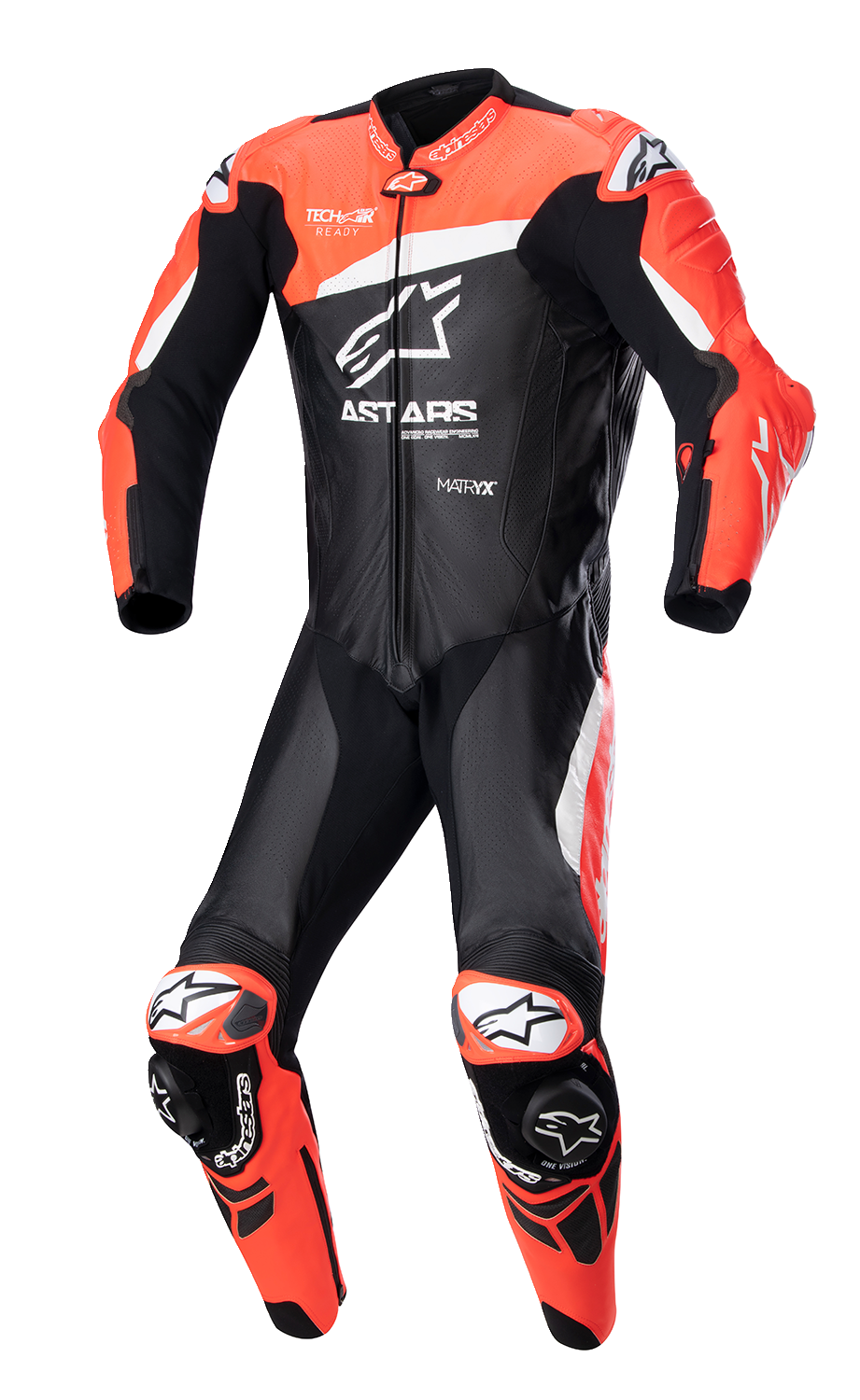 ALPINESTARS GP Plus v4 Leather Suit - Black/Red Fluo/White - US 44 / EU 54 3150523132154