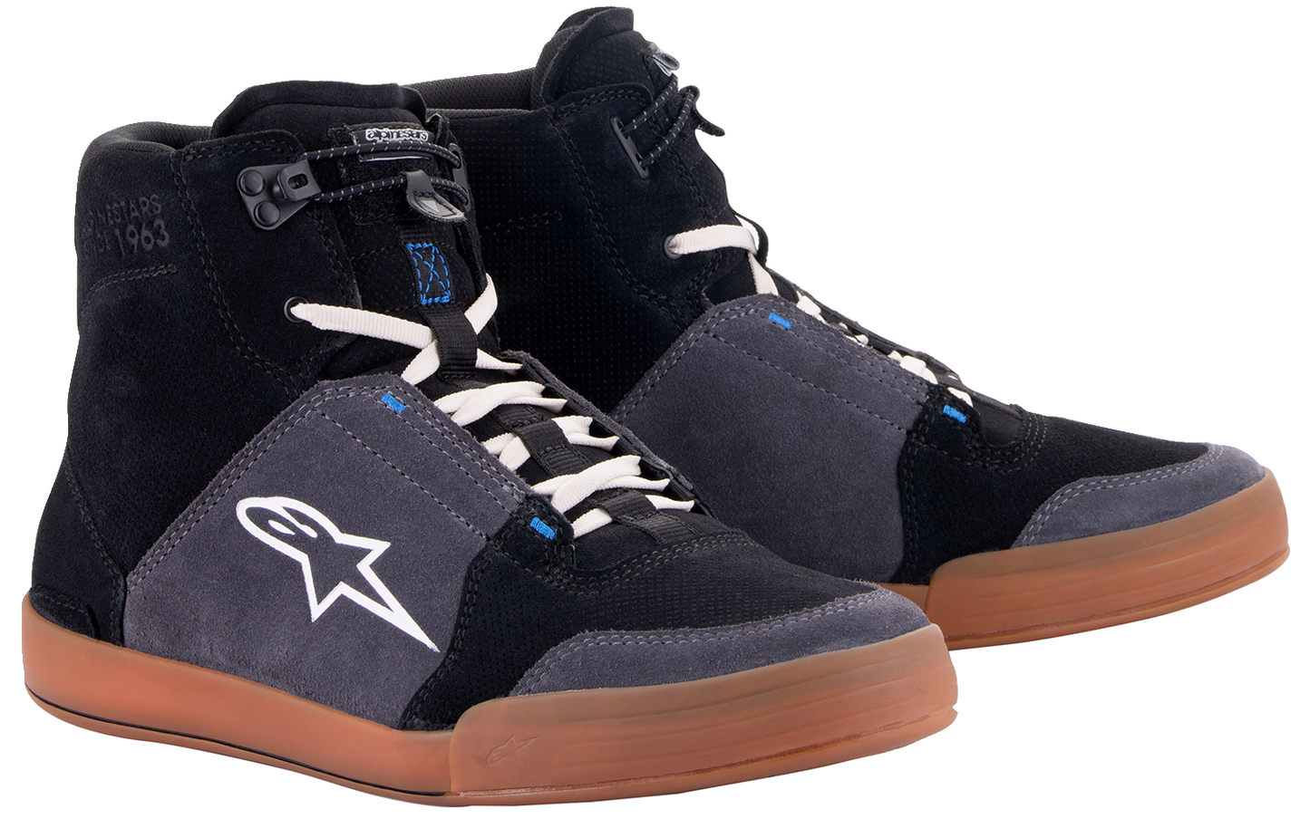 ALPINESTARS Chrome Shoes - Black/Asphalt/Gum Blue - US 8.5 / EU 41 251232211728.5