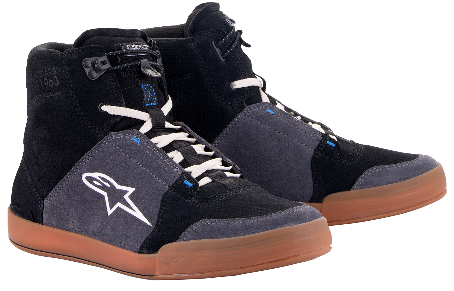 ALPINESTARS Chrome Shoes - Black/Asphalt/Gum Blue - US 8.5 / EU 41 251232211728.5