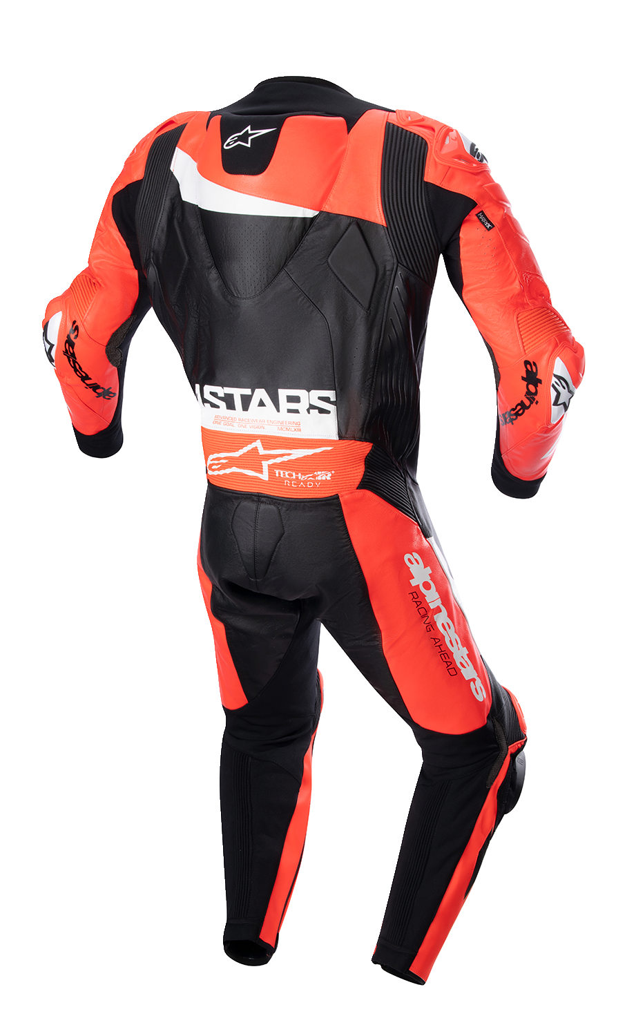 ALPINESTARS GP Plus v4 Leather Suit - Black/Red Fluo/White - US 44 / EU 54 3150523132154