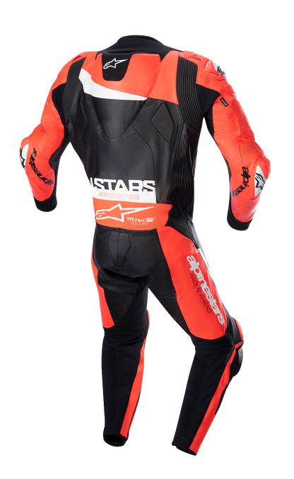 ALPINESTARS GP Plus v4 Leather Suit - Black/Red Fluo/White - US 46 / EU 56 3150523132156