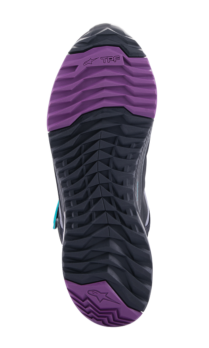 ALPINESTARS Stella CR-X Drystar® Shoes - Black/Gray/Teal/Purple - US 10 2611523137010