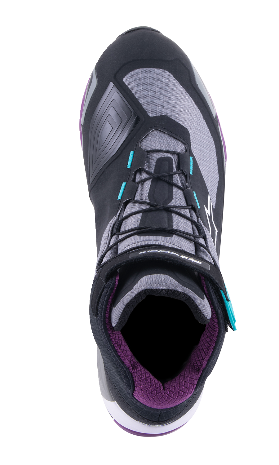 ALPINESTARS Stella CR-X Drystar® Shoes - Black/Gray/Teal/Purple - US 9.5 2611523137095