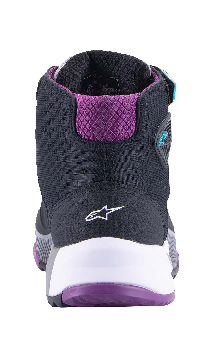 ALPINESTARS Stella CR-X Drystar® Shoes - Black/Gray/Teal/Purple - US 9.5 2611523137095