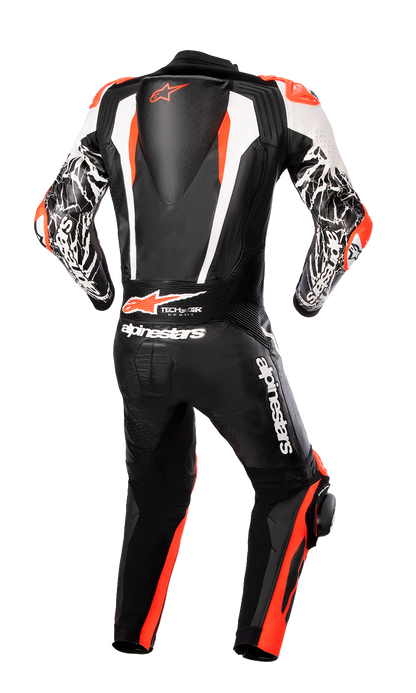 ALPINESTARS Racing Absolute v2 1-Piece Leather Suit - Black/White/Red Fluo - US 48 / EU 58 3156323123158