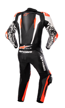 ALPINESTARS Racing Absolute v2 1-Piece Leather Suit - Black/White/Red Fluo - US 38 / EU 48 3156323123148