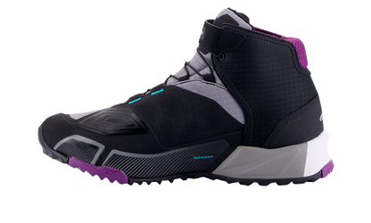 ALPINESTARS Stella CR-X Drystar® Shoes - Black/Gray/Teal/Purple - US 9.5 2611523137095