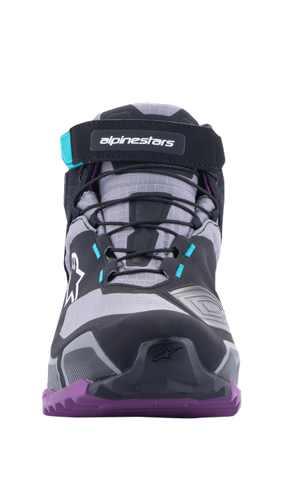 ALPINESTARS Stella CR-X Drystar® Shoes - Black/Gray/Teal/Purple - US 5 261152313705