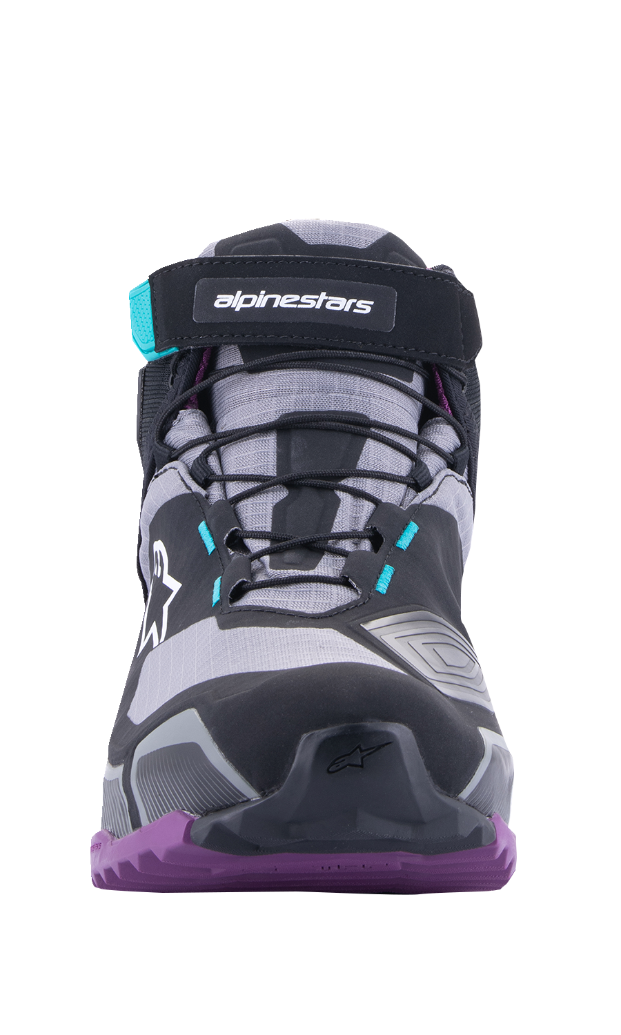 ALPINESTARS Stella CR-X Drystar® Shoes - Black/Gray/Teal/Purple - US 9.5 2611523137095