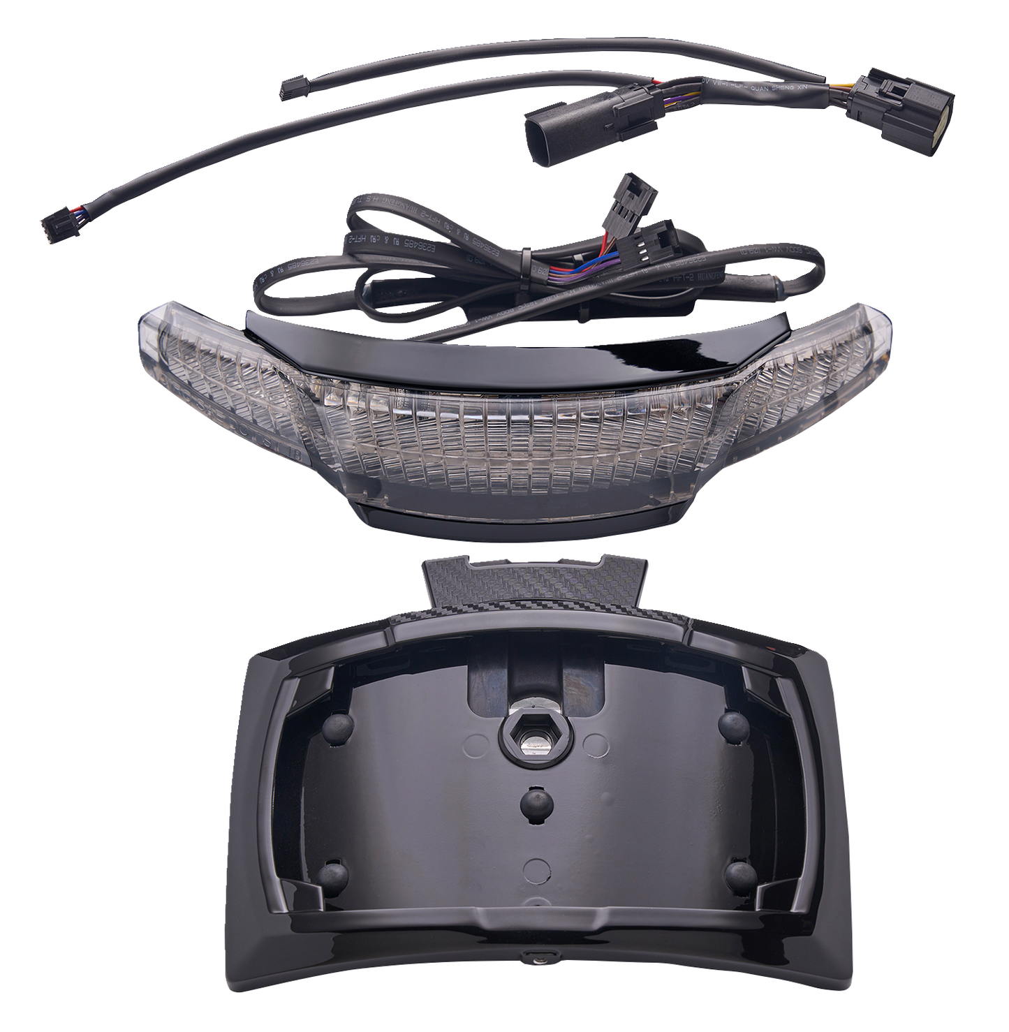 CIRO Taillight/License Plate Holder - Light Smoke Lens - Black 40354